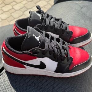 Nike Air Jordan Low Black Red White Sneakers
